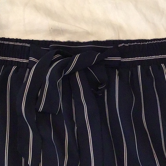 Breeze Ever Striped Elastic Waist Boho Wide Leg Pants Size Large - Picture 2 of 3